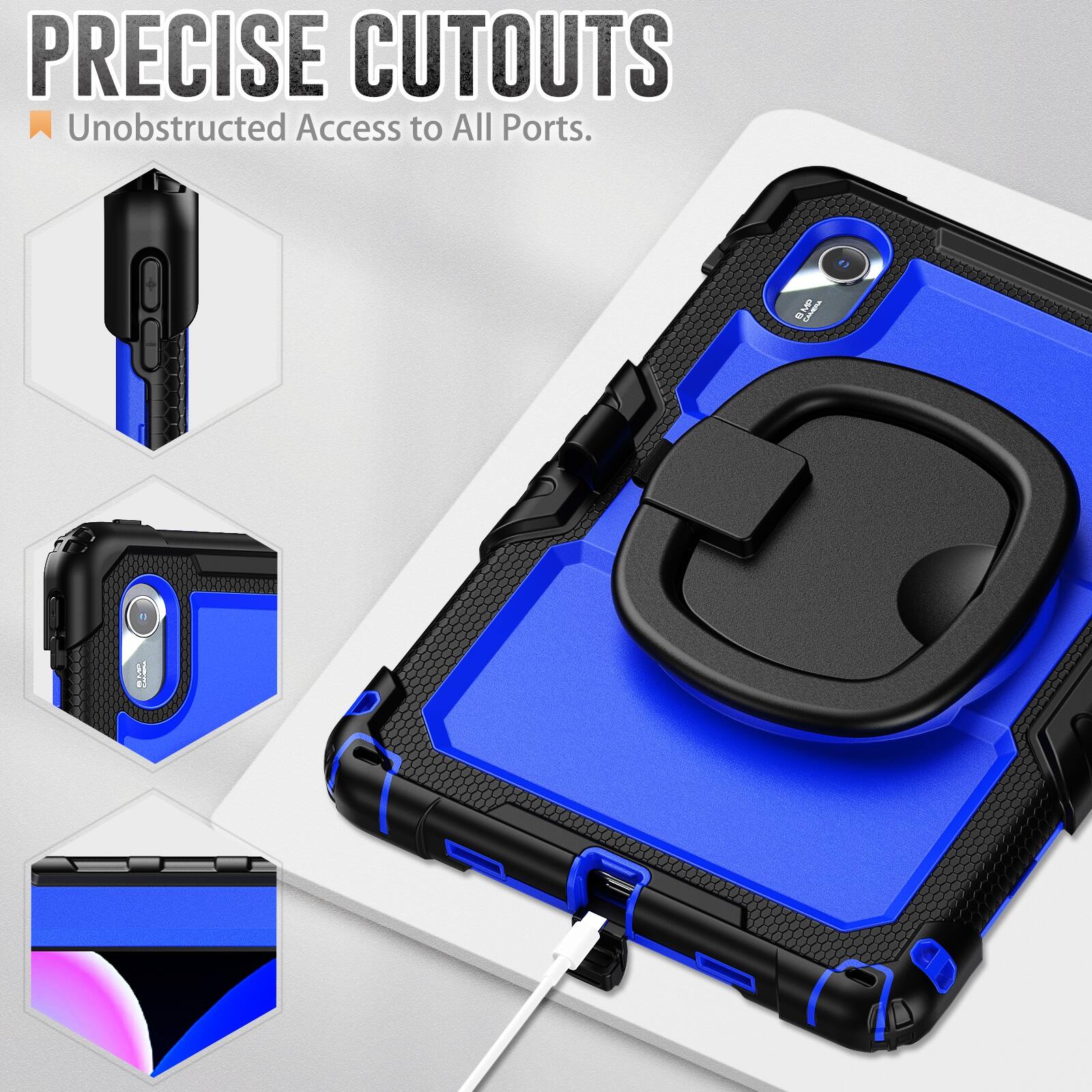 PRECISE CUTOUTS  
Unobstructed Access to All Ports.