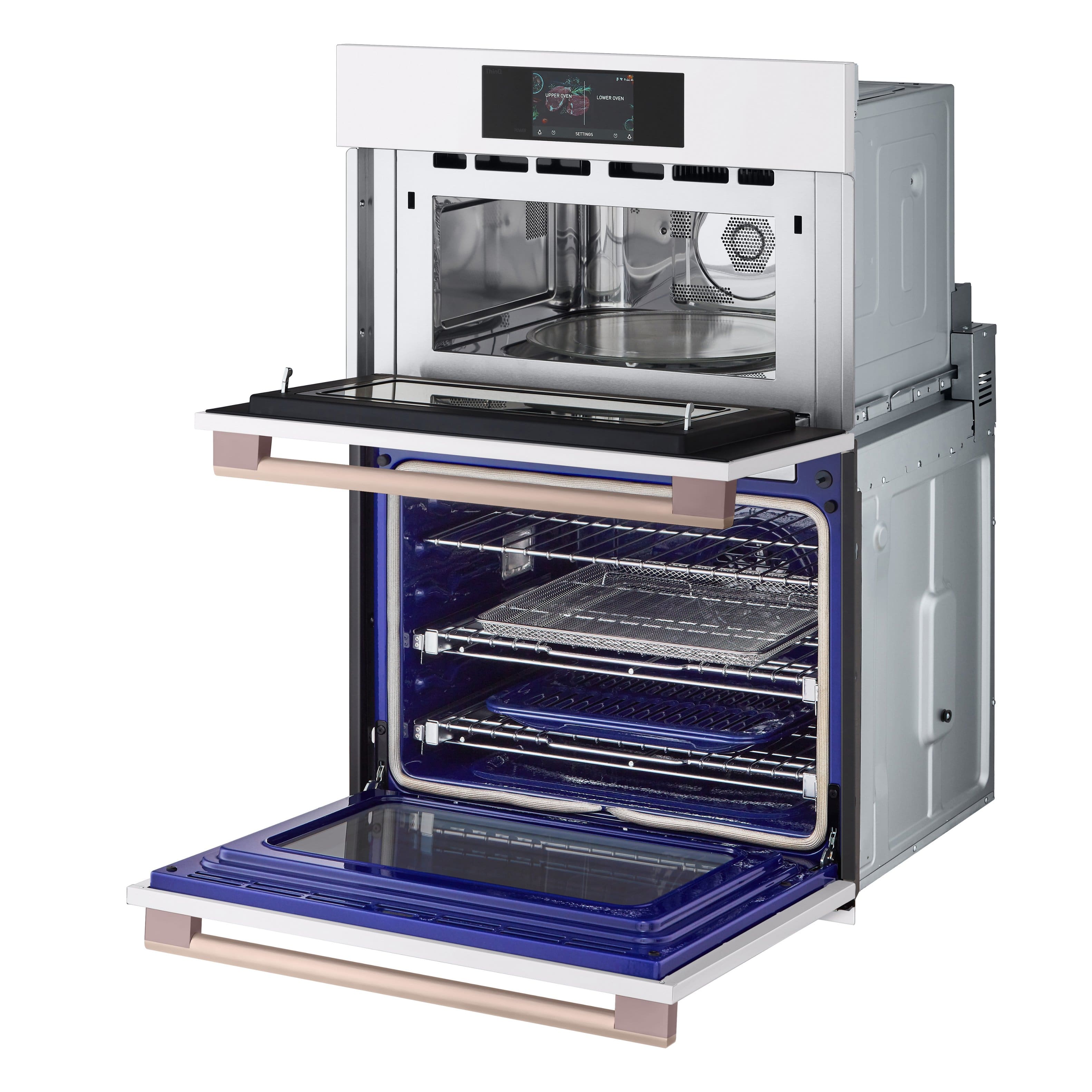 Alt View 19. LG - STUDIO 30" Smart Built-In Electric Convection Combination Wall Oven with Microwave and Sous Vide - Essence White.