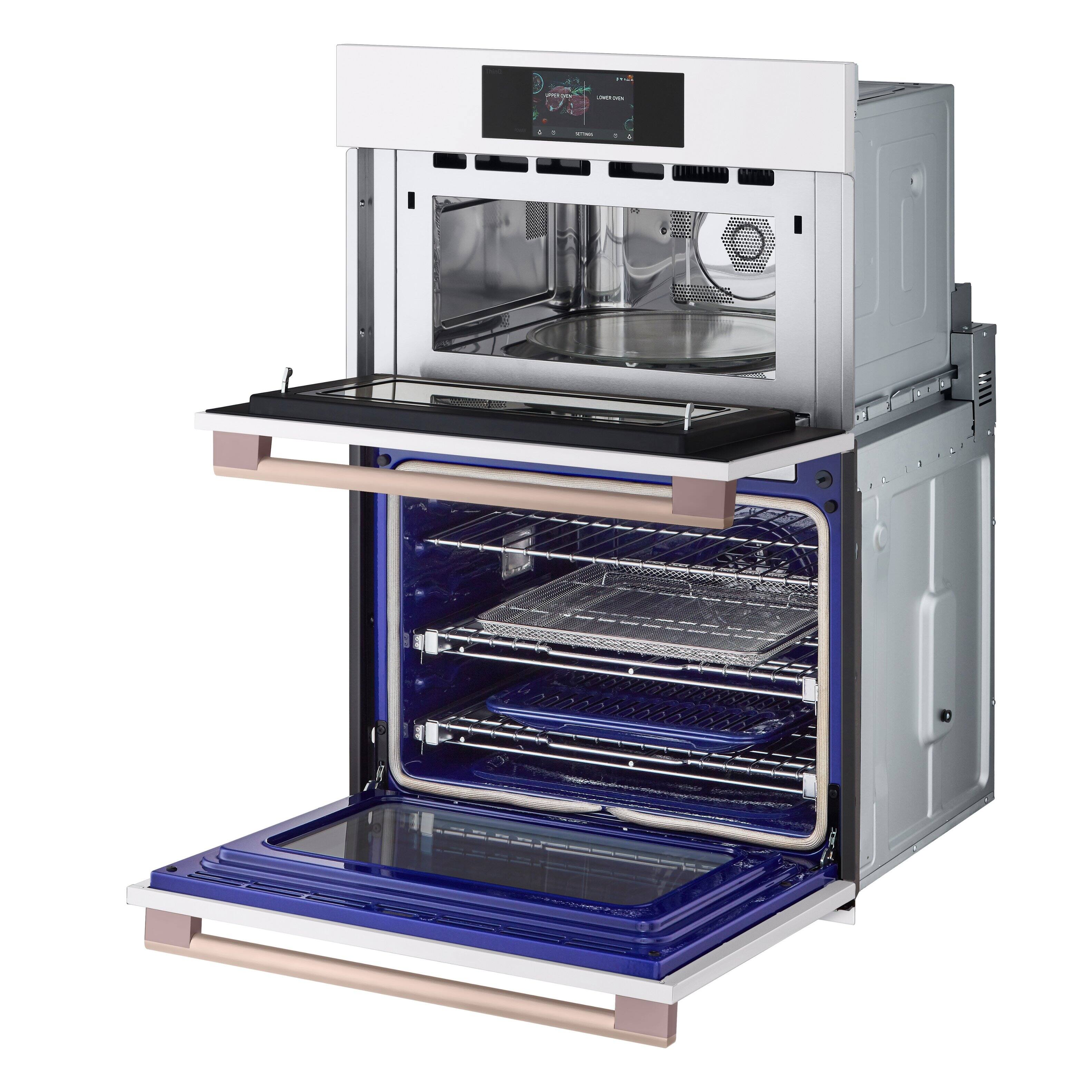 Alt View 19. LG - STUDIO 30" Smart Built-In Electric Convection Combination Wall Oven with Microwave and Sous Vide - Essence White.