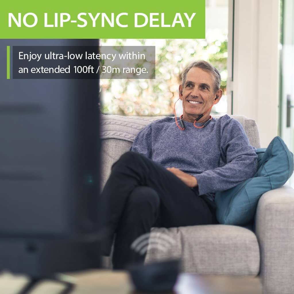 NO LIP-SYNC DELAY

Enjoy ultra-low latency within an extended 100ft / 30m range.