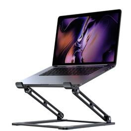 HongFei - Adjustable Laptop Stand for Desk, Portable Multi-Angle Laptop Holder for 10-17.3" Notebooks, Black - B-Black