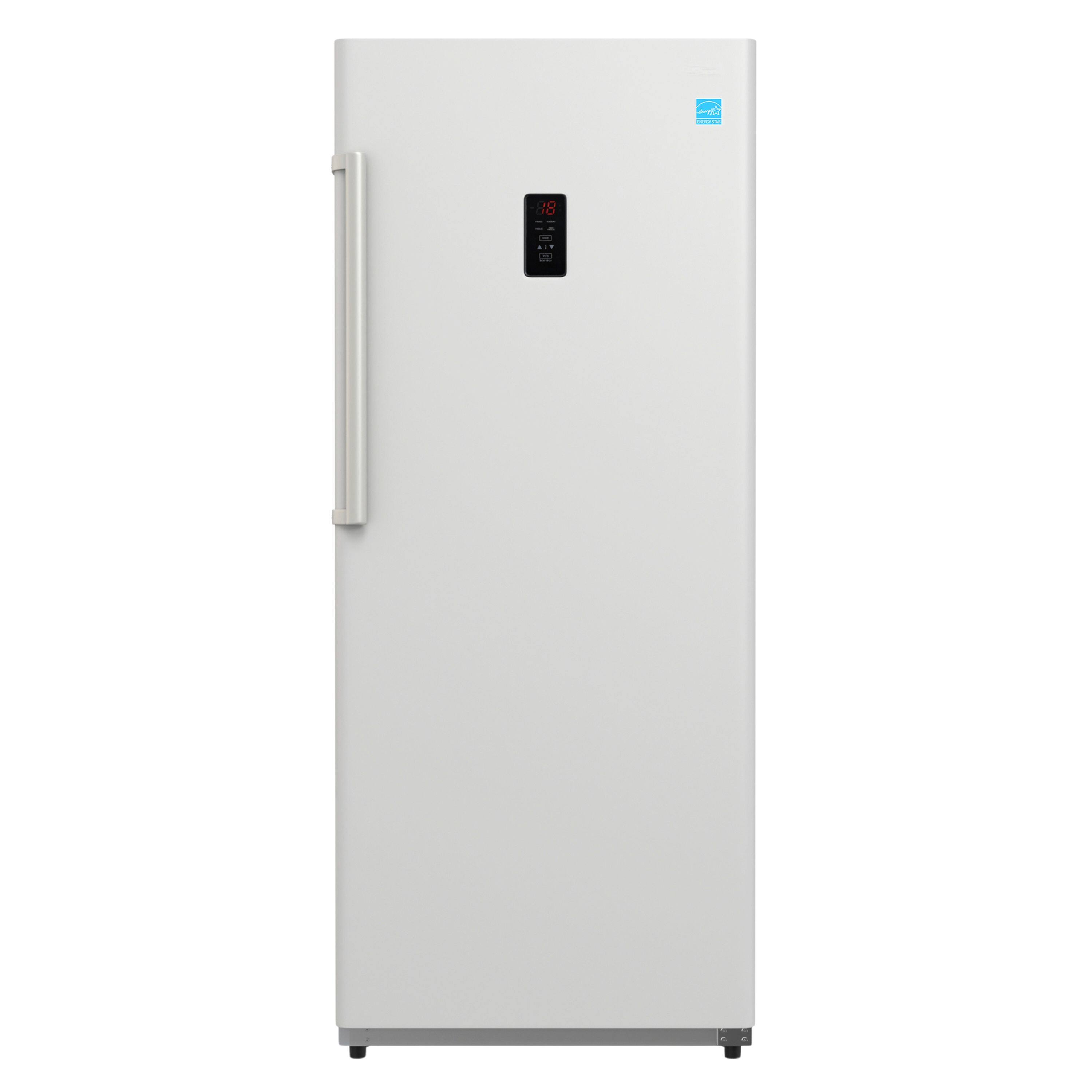 Front. Conserv - Conserv 14cf Garage Ready Upright Freezer CONVERTIBLE Refrigerator 28" Energy Star 110V Reversible - White.