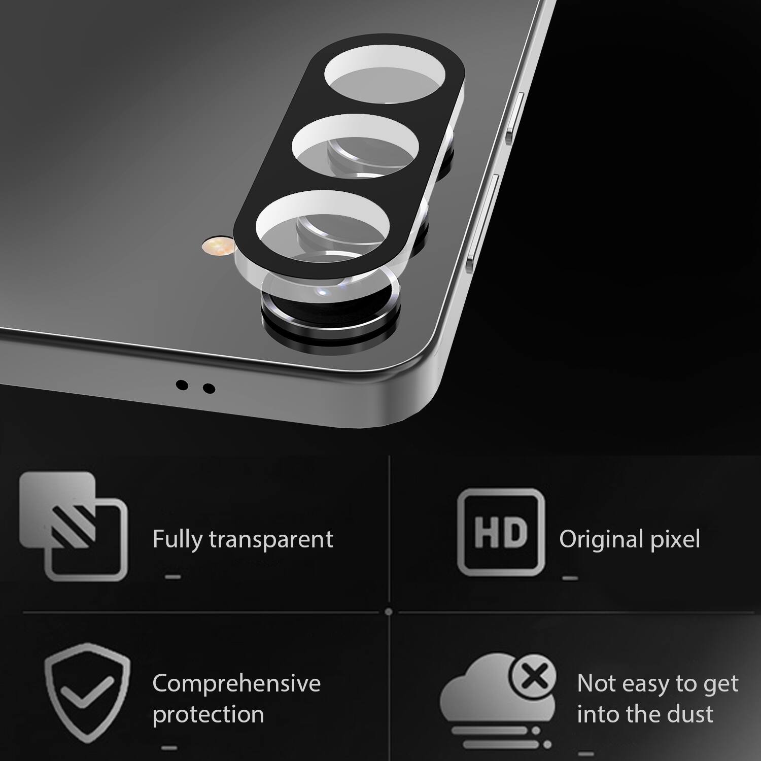 - Fully transparent
- Comprehensive protection
- Original pixel
- Not easy to get into the dust