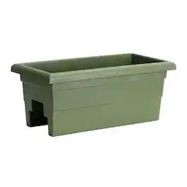 Root & Vessel - 24" Countryside Rail Planter for 3.5" or 5.5" Wide Railings - Sage