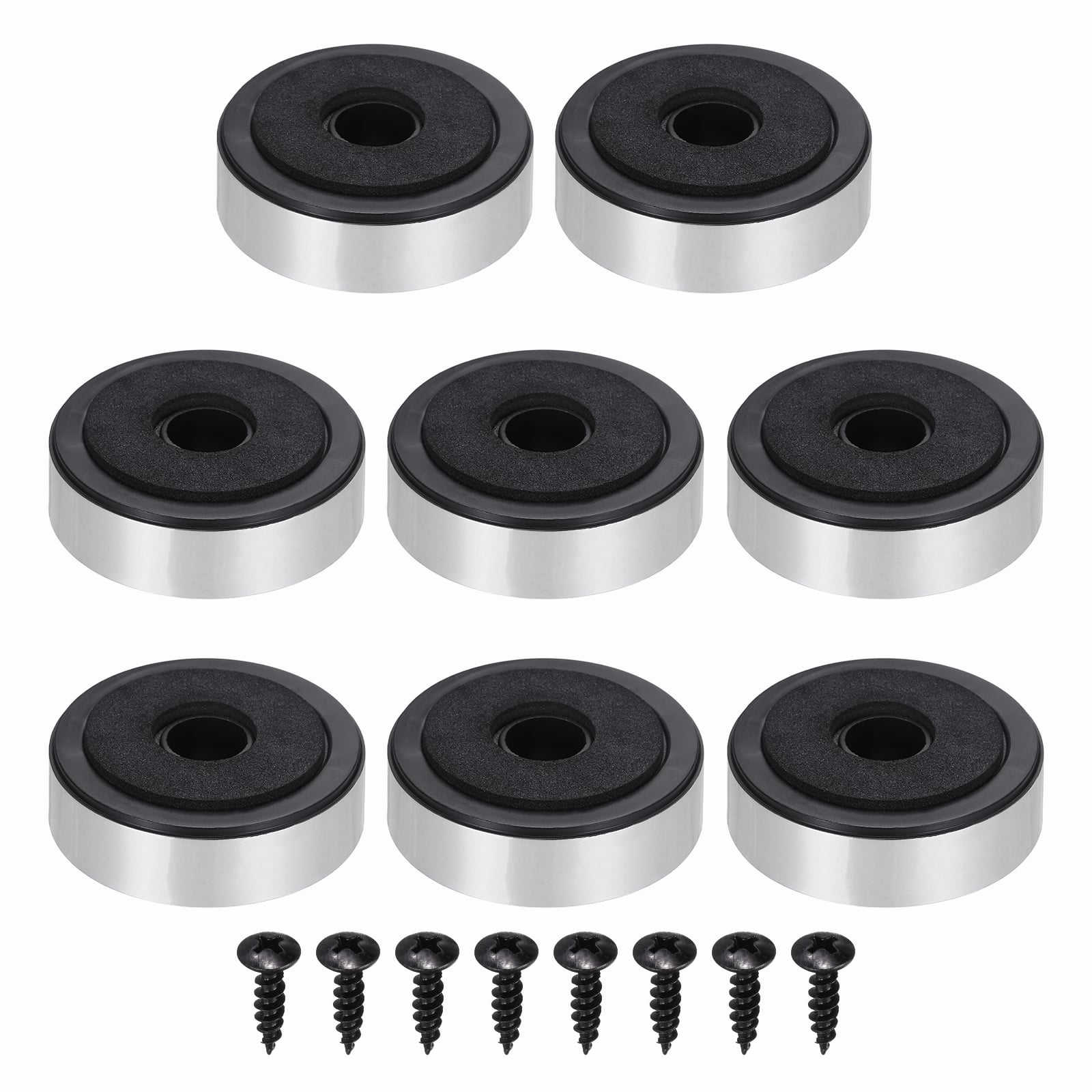 Unique Bargains - 8pcs Speaker Isolation Feet, 48x15mm Plastic Foam Shock Absorption Pad Anti Vibration for Amplifier HiFi - Silver price history on PriceWatchPro