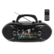 Front. Emerson - Emerson 7” Bluetooth® TV & DVD Boombox with HD-INPUT & Stereo Speakers - Black.