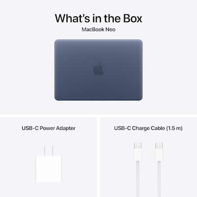 13 inch MacBook Neo Apple A18 Pro chip with 6‑core CPU and 5‑core 13 inch MacBook Neo Apple A18 Pro chip with 6‑core CPU and 5‑core