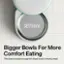 Bigger Bowls For More Comfort Eating: The bowl is large enough for dogs to eat a hearty meal.