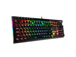 REDRAGON - K580 VATA RGB Mechanical Gaming Keyboard, Brown Switches, Macro & Media Keys - Black
