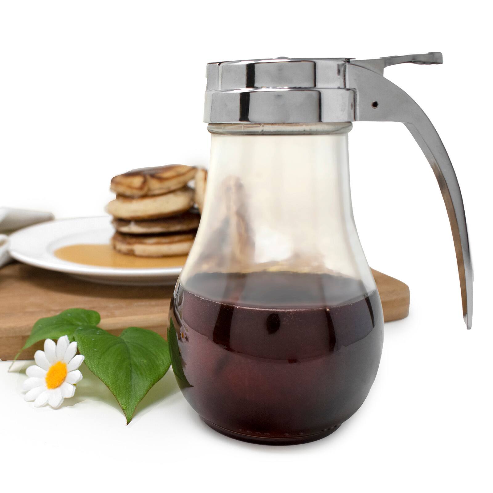 Alt View 5. Norpro - 12-Ounce Syrup Dispenser - Silver.