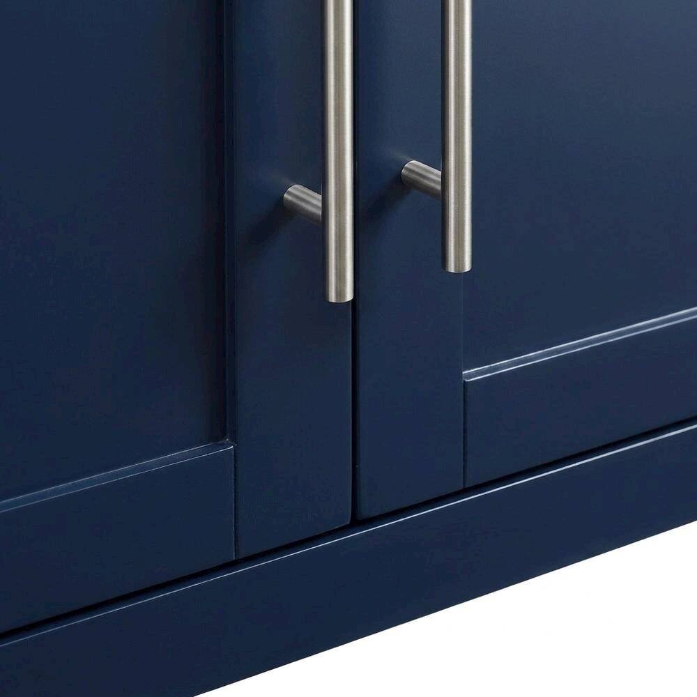 Alt View 3. FurniFact - Wall Storage Cabinet in Stylish Finish for Versatile Organization - Navy.