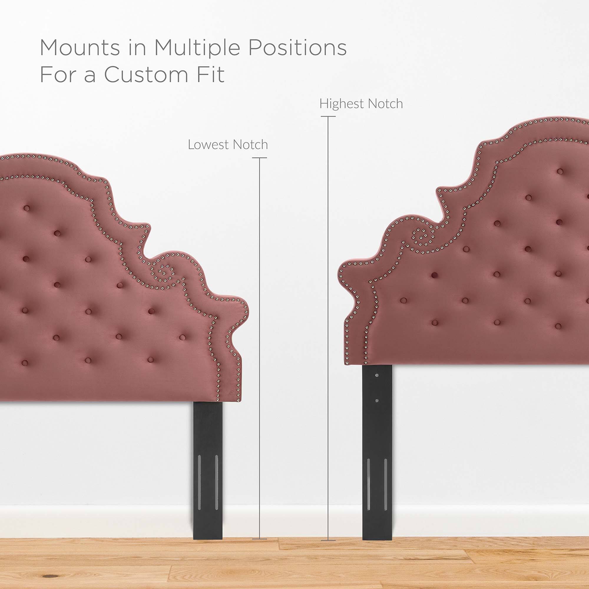 Mounts in Multiple Positions  
For a Custom Fit  

Lowest Notch  
Highest Notch