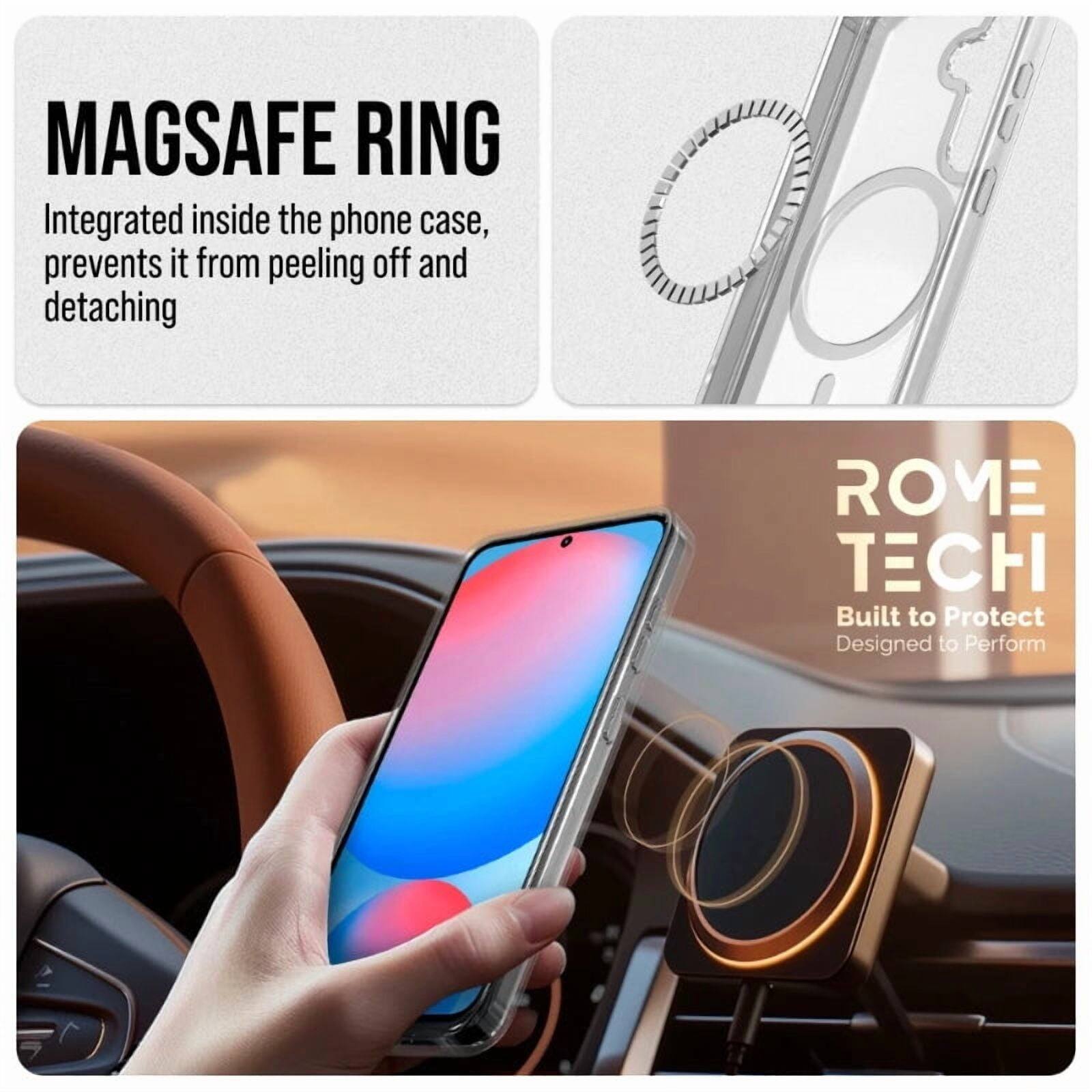 MAGSAFE RING  
Integrated inside the phone case, prevents it from peeling off and detaching  

ROME TECH  
Built to Protect  
Designed to Perform
