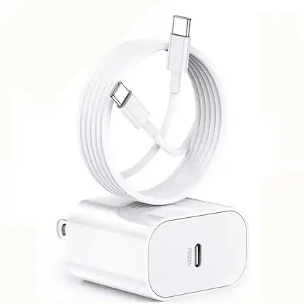 Front. Kitcheniva - Premium USB-C to iPhone 20W PD Fast Charging Cable And Wall Charger For IPhone 15 Series 3Ft Pack 2.