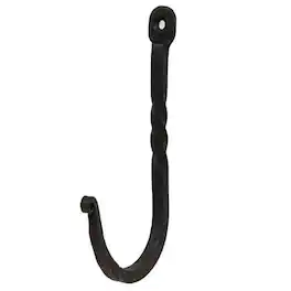 BreeBe - *Wrought Iron Twisted Prairie Hook - Black