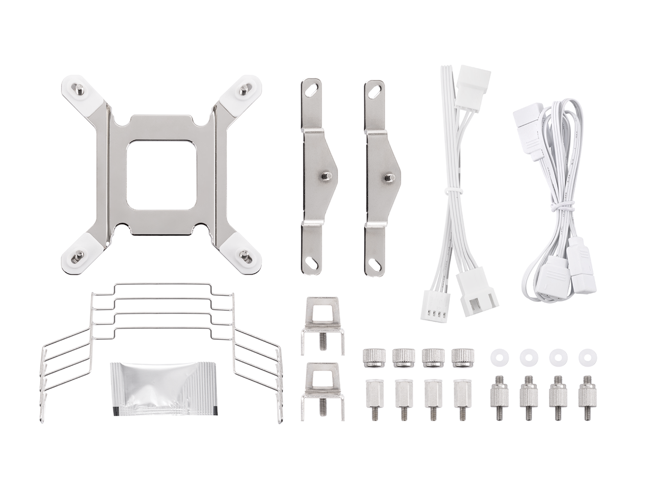 Alt View 10. Thermaltake - Thermaltake ASTRIA 600 ARGB CPU Cooler, 6 Heat Pipes, 2x120mm PWM Fans, 265W TDP, White, CL-P139-CA12SW-A - White.