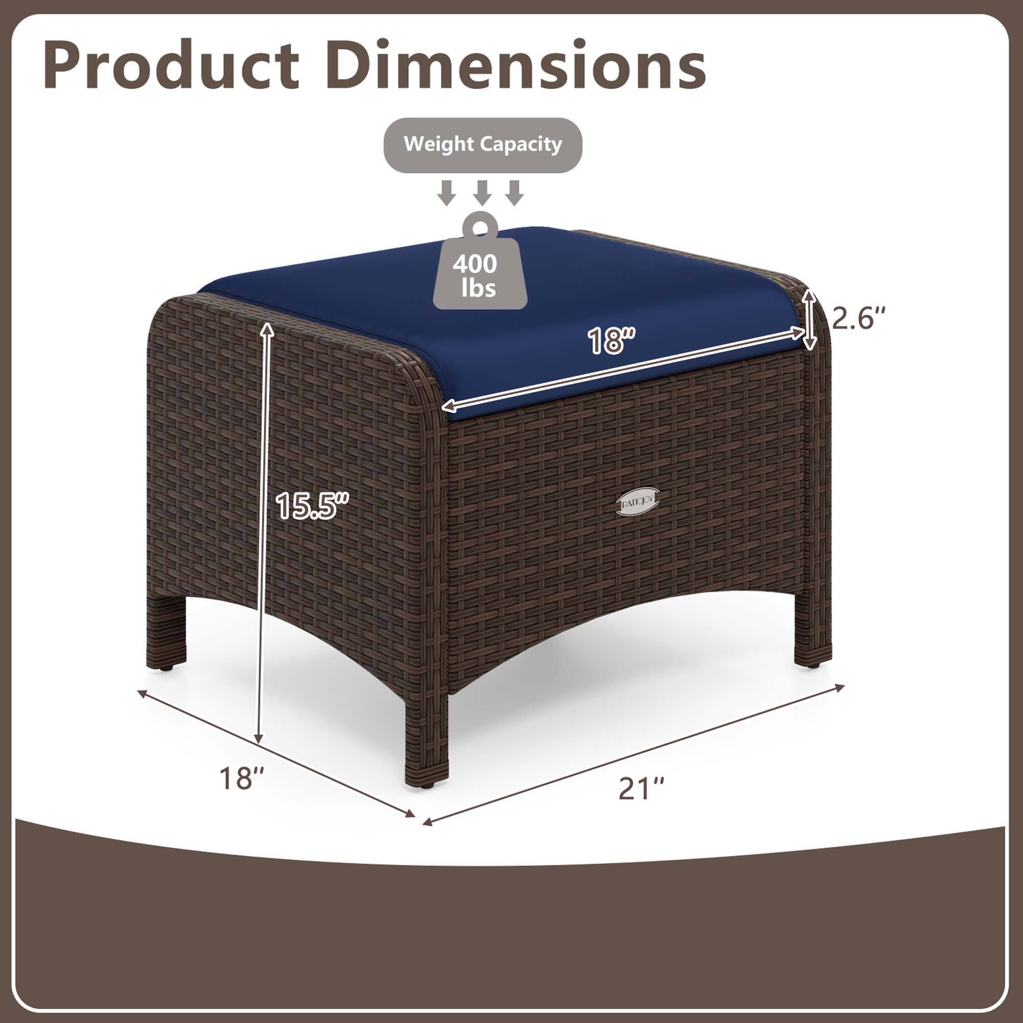 Product Dimensions:

* Weight Capacity: 400 lbs
* Dimensions: 18" x 2.6" x 15.50"