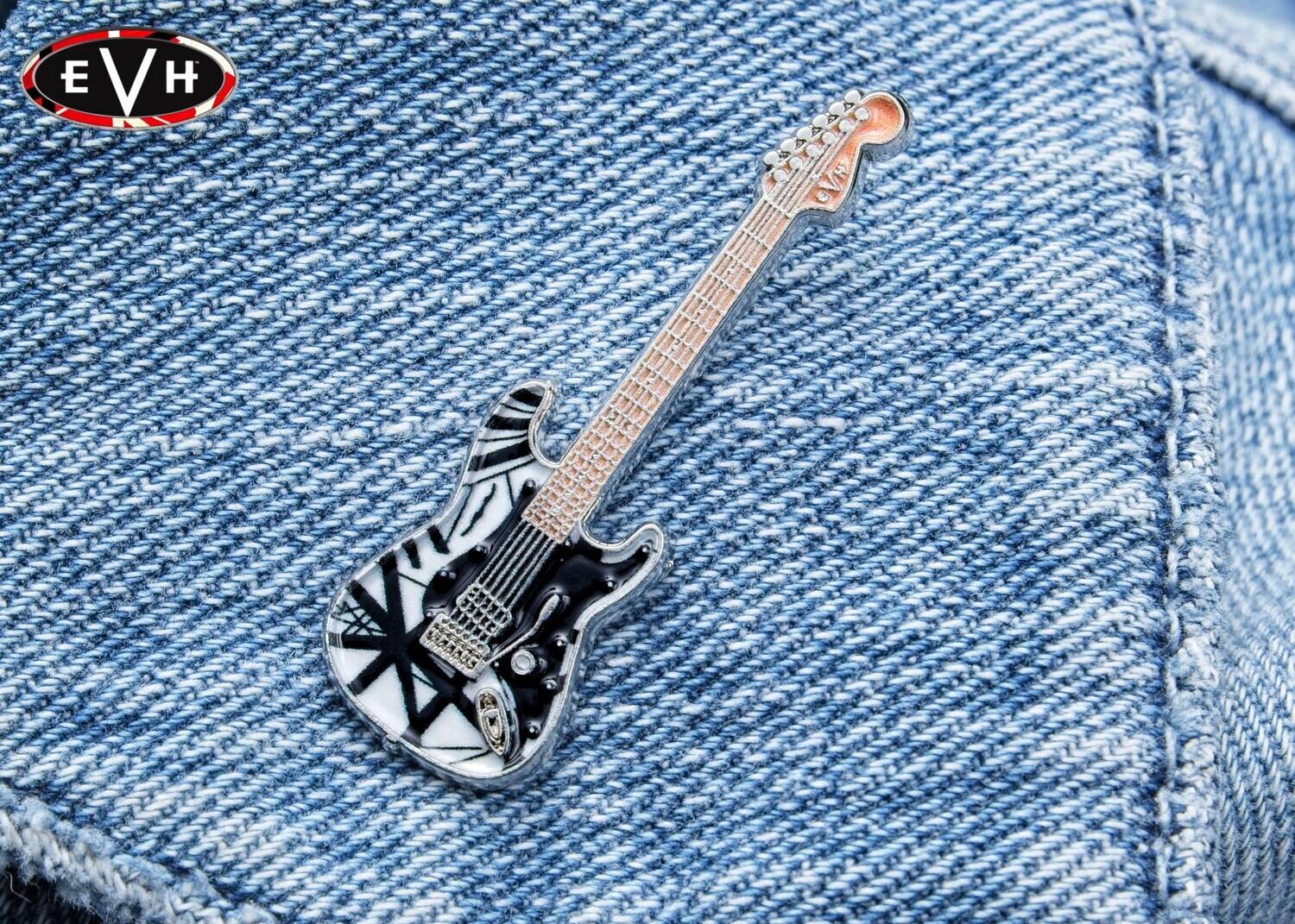 Alt View 1. PopMarket - Eddie Van Halen - EVH - Eddie Van Halen - Black & White 78 Guitar Pin - Multicolor.