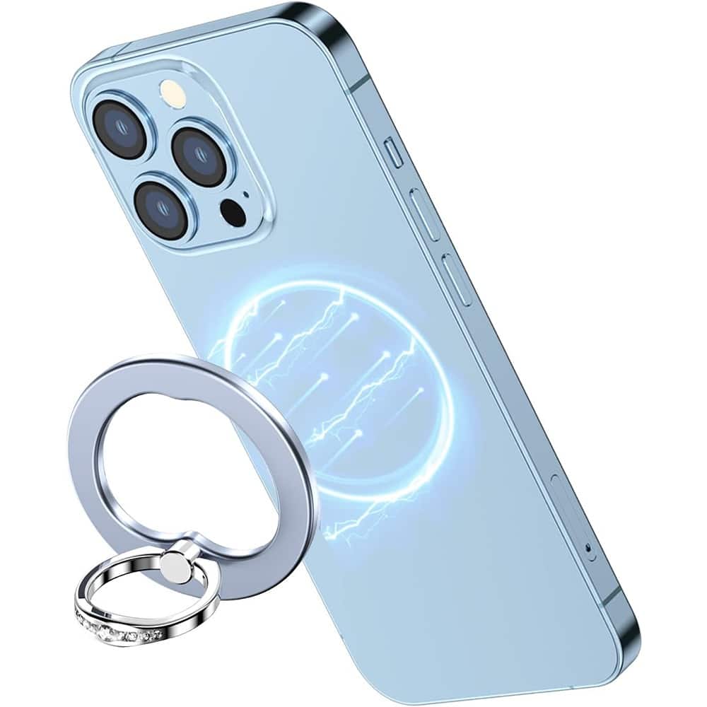 PARKER SLATER - Magnetic Phone Ring Holder Grip for MagSafe iPhone 17–12 - Light Blue