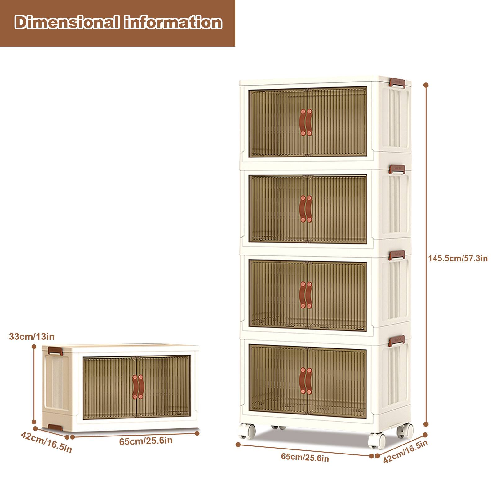 Dimensional information

- Height: 145.5cm / 57.3in
- Width: 65cm / 25.6in
- Depth: 42cm / 16.5in
- Height of each drawer: 33cm / 13in