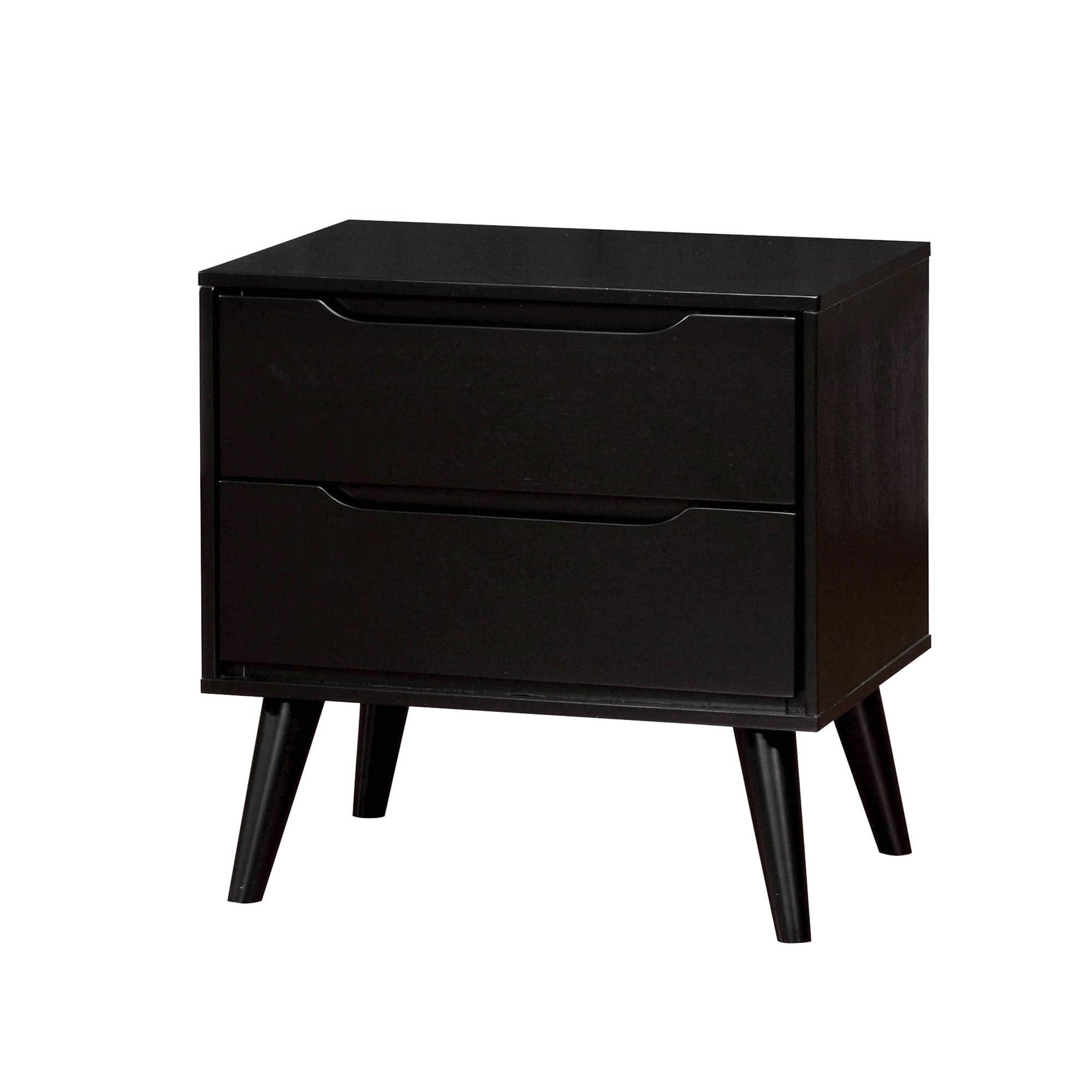 Manhattan Lane - Lennart Mid Century Modern Nightstand - Black