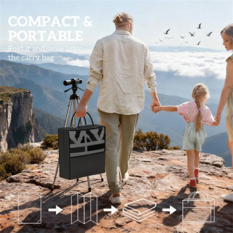COMPACT & PORTABLE  
Fold it and store into the carry bag