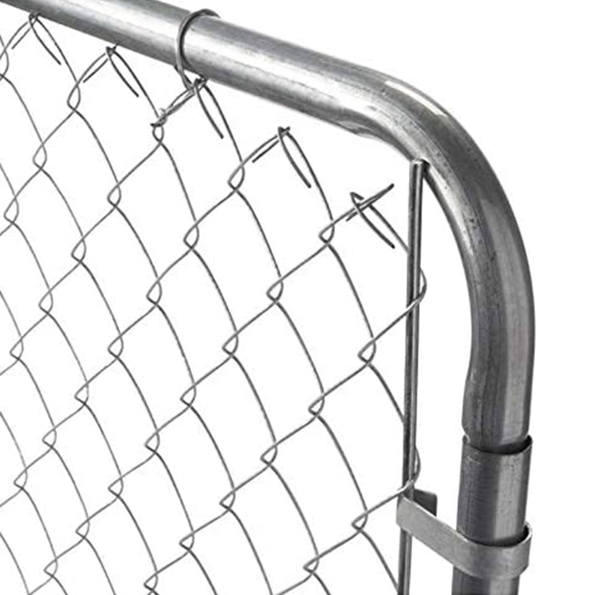 Alt View 8. Adjust-A-Gate - Adjust-A-Gate Fit-Right Chain Link Fence Walk-Through Gate Kit (24"-72"W x 6'H) - Silver.
