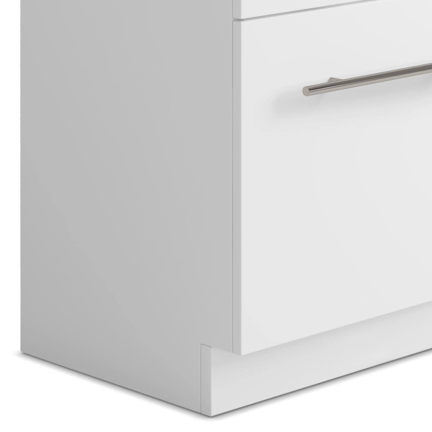 Alt View 4. Simpli Home - Metro  All-in-One 24-inch Utility Sink & Cabinet - Pure White.