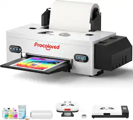 Procolored - F13 Panda DTF Printer A3 L1800 Apparel Printer Transfer Printing Machine T-Shirt Direct to Film- Printer+Oven+Heat Press