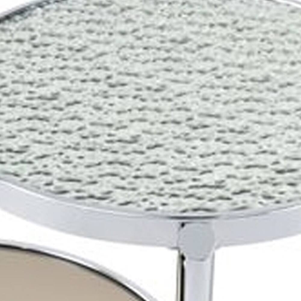 Alt View 2. Manhattan Lane - Twin Top Coffee Table with Tubular Rounded Legs - Silver.