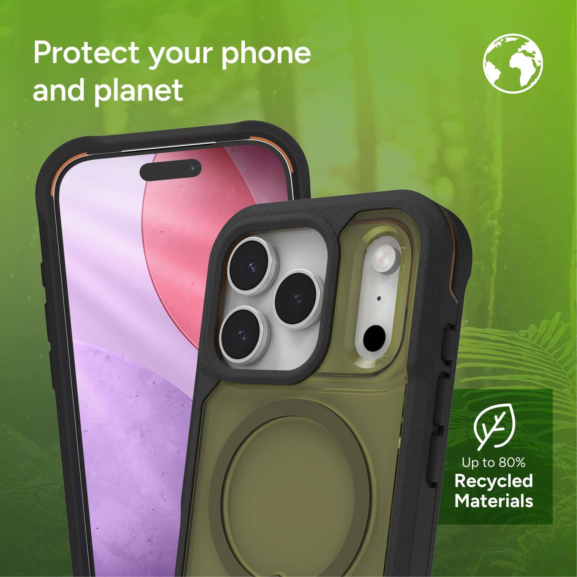 Protect your phone and planet

Up to 80% Recycled Materials