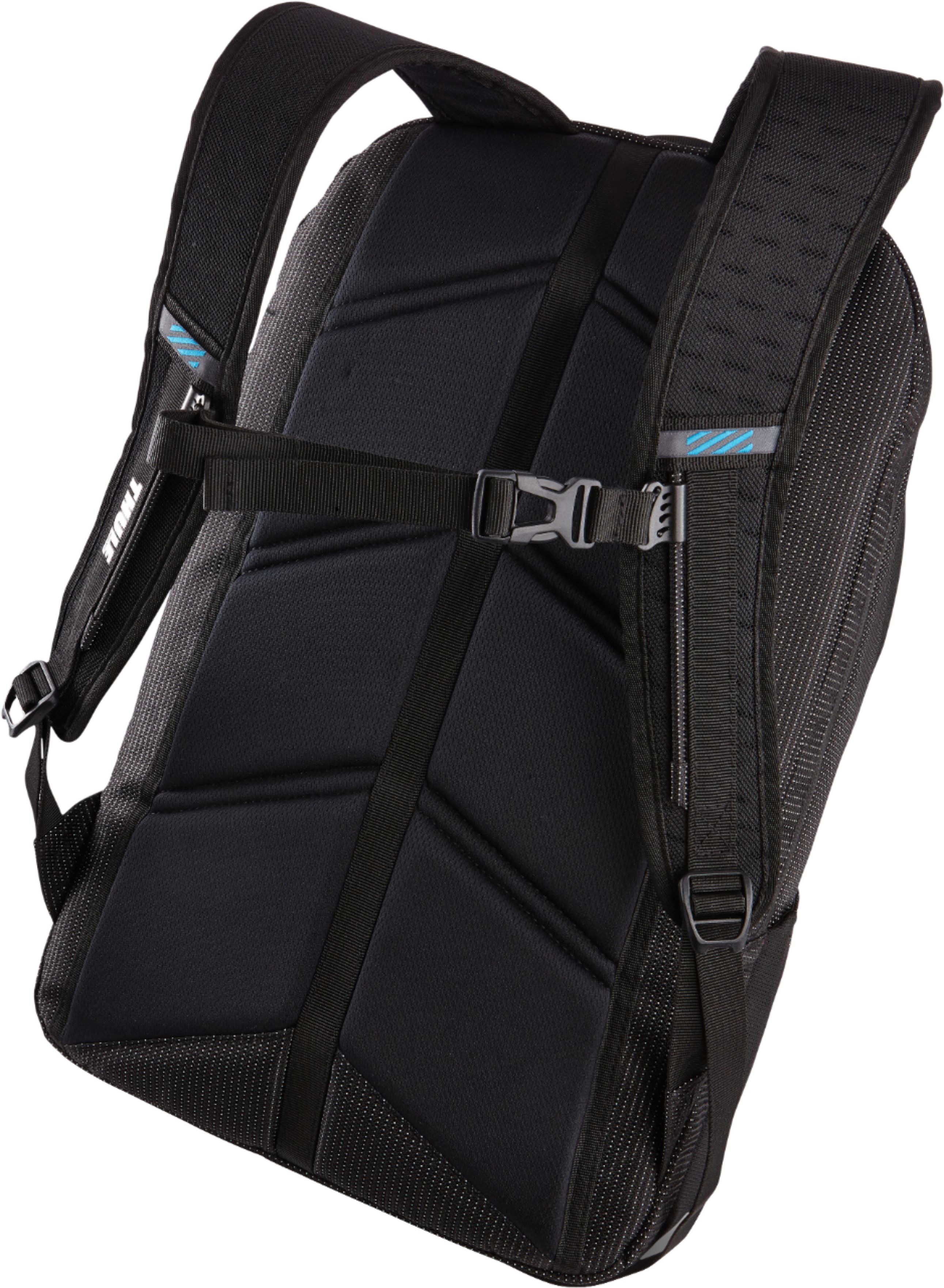 Thule Crossover 32L Weatherproof Backpack for with 10.1" Tablet Sleeve, Crushproof SafeZone, & Water Bottle Holder Black 3201383 -