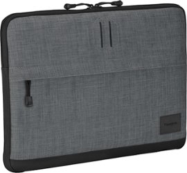 Targus - Strata Laptop Sleeve for 15.6" Laptop - Gray - Front_Zoom