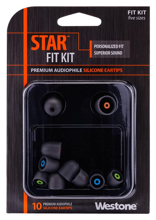 Front. Westone - STAR Fit Ear-Tip Kit - Gray.