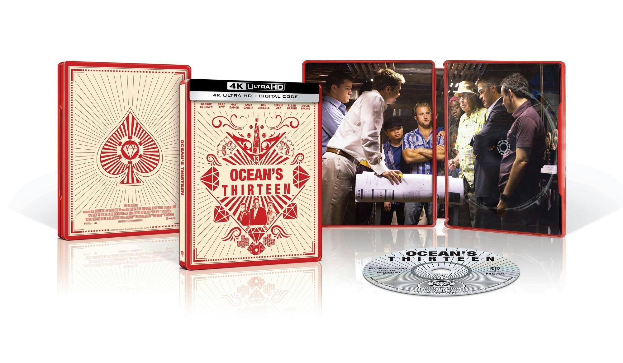 Front. Ocean's Thirteen (Limited Edition 4K Steelbook) [UHD].