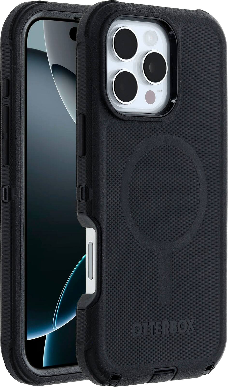 Alt View 1. OtterBox - Defender Series Pro Hard Shell for MagSafe for Apple iPhone 16 Pro Max - Black.