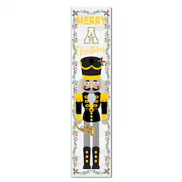 Jardine - Appalachian State Mountaineers 11" x 46" Nutcracker Holiday Leaner Sign - White