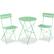 Front. Best Choice Products - Best Choice Products 3-Piece Small Bistro Set, Folding Patio Furniture Set of 2 Chairs and Table - Mint Green - Mint Green.