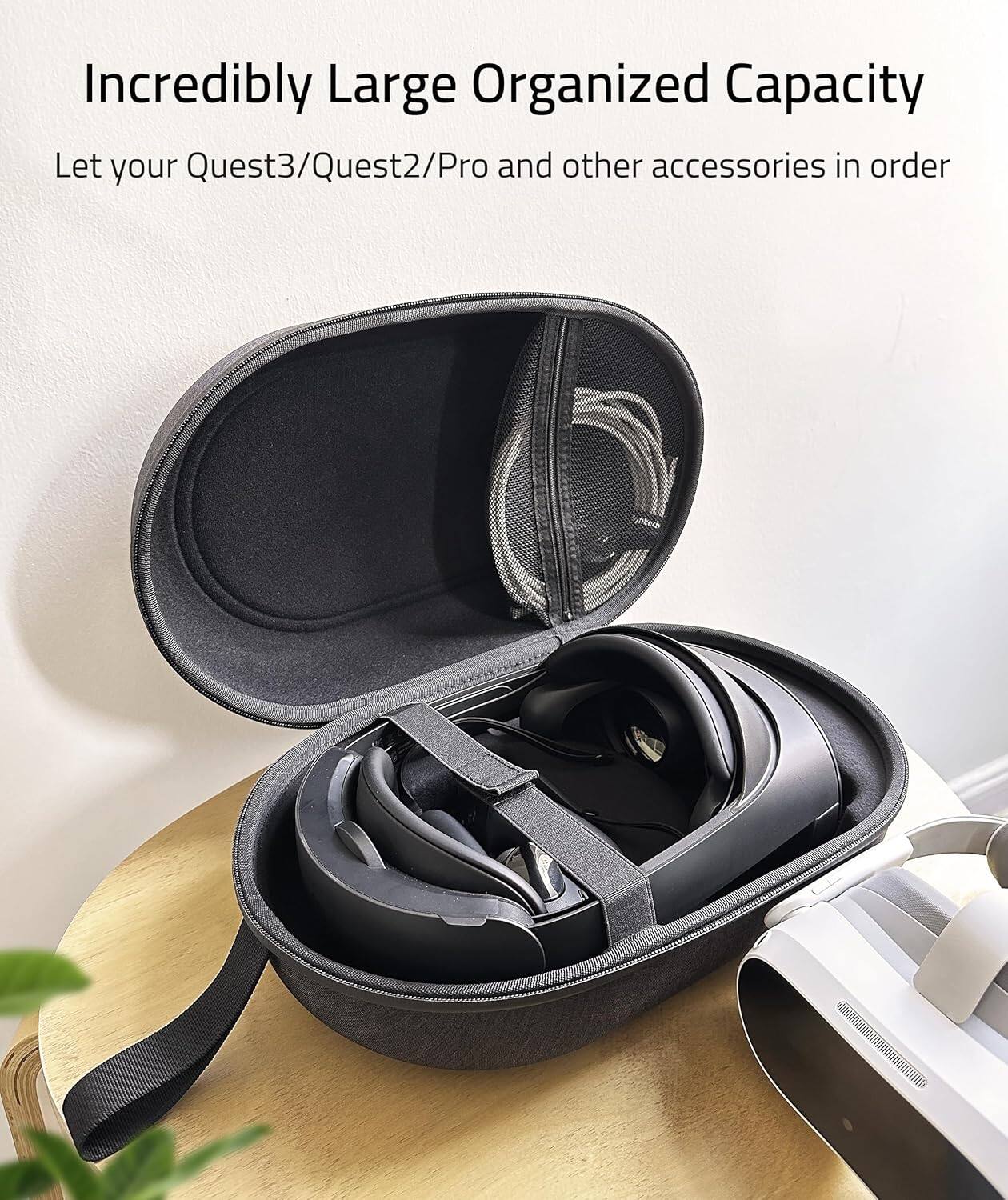 Incredibly Large Organized Capacity

Let your Quest3/Quest2/Pro and other accessories in order
