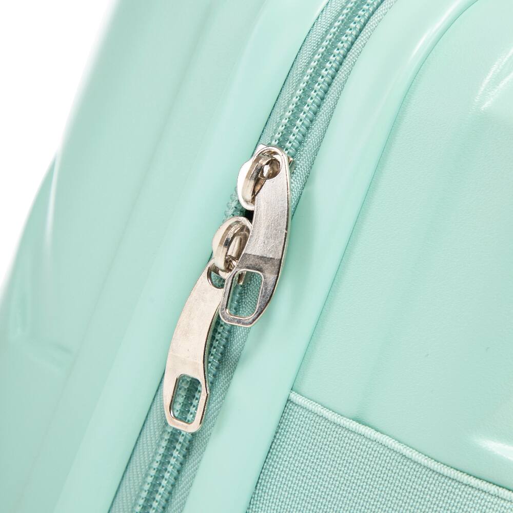 Back. Ropilly - Ropilly 2 Piece Luggage Set Mint Green Suitcase 20 Inch Carry On Luggage with 14 Inch Cosmetic Case - Mint Green.