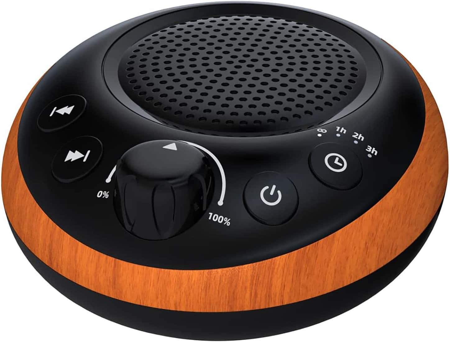 FINEAK - Loud Pink Noise Machine Sleep Machine Nostop 30 Soothing Sounds for Baby Kids Adults - Wood