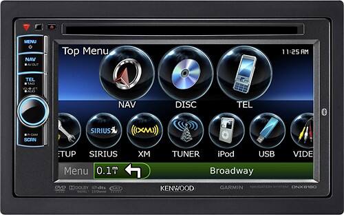 Front Standard. Kenwood - 50W x 4 MOSFET Apple® iPod®-/Satellite Radio-Ready In-Dash DVD Deck - Black.