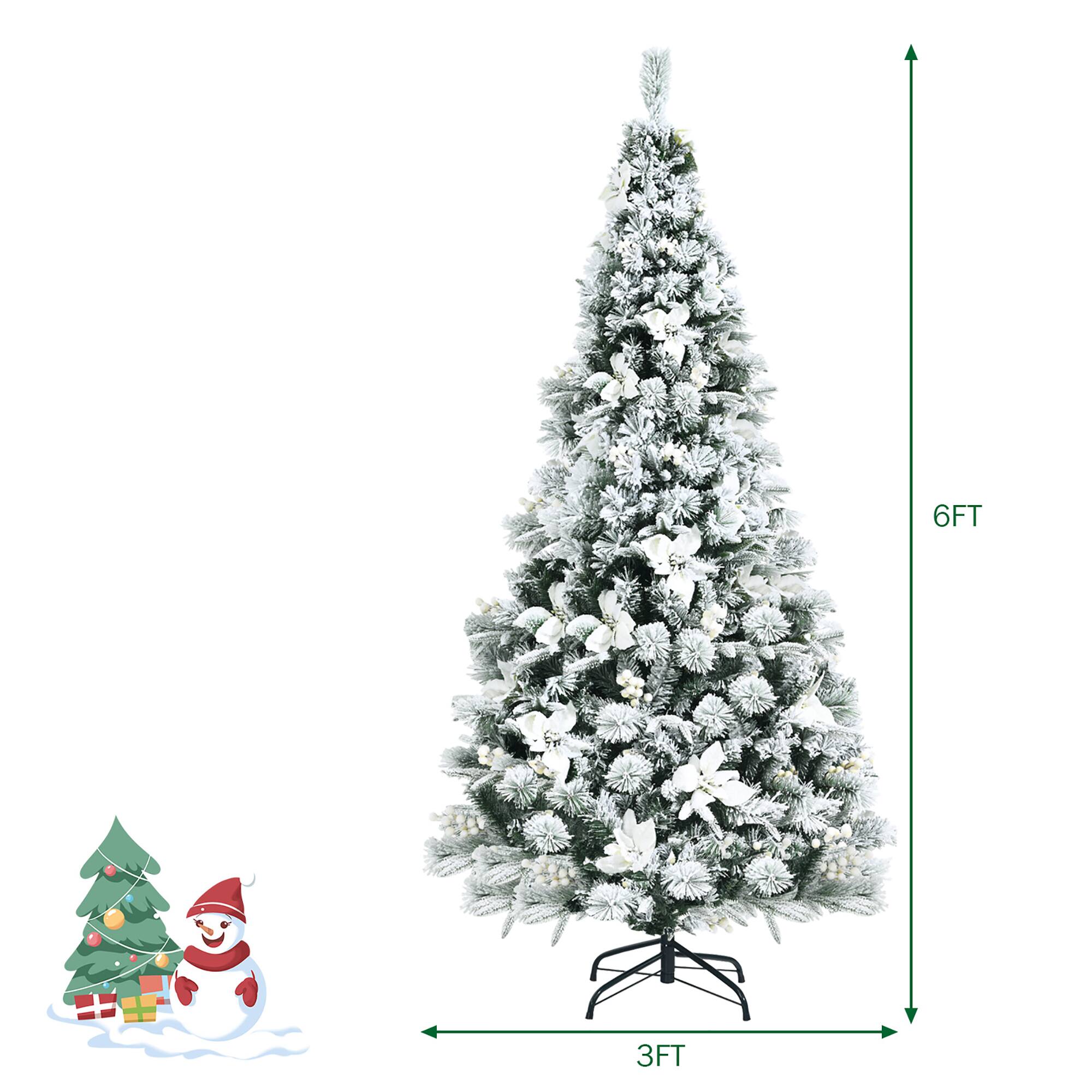 The text on the image reads "6FT 3FT," which indicates that the tree is 6 feet tall and the stand is 3 feet tall.