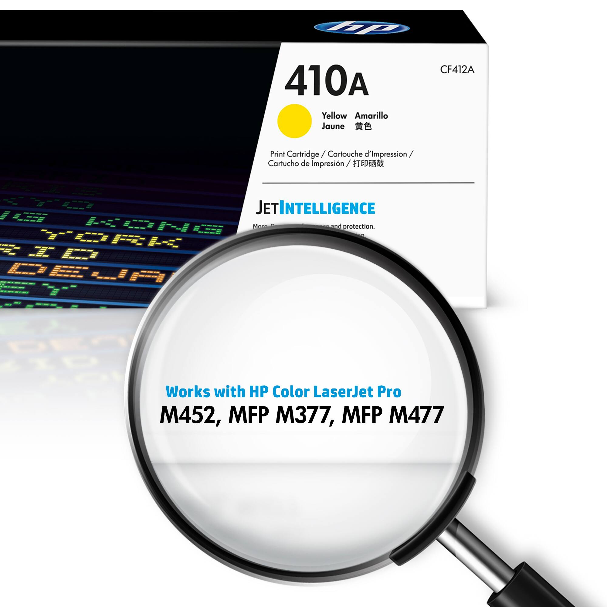 Alt View 1. HP - 410A Toner Cartridge - Yellow.