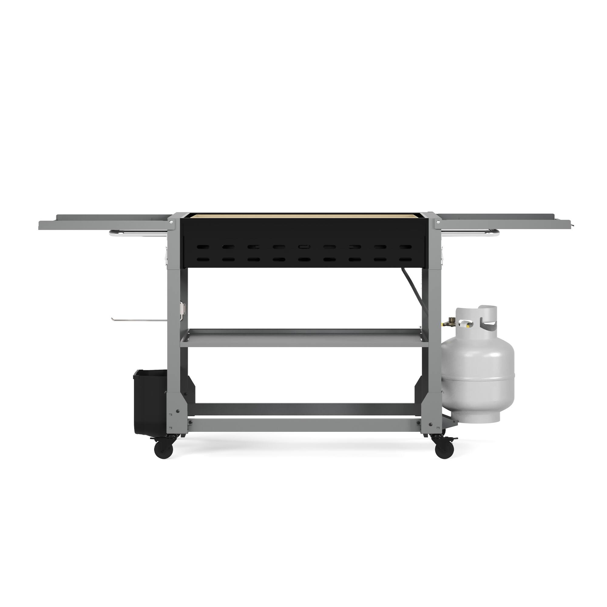 Back. TYTUS Grills - 36" 5-Burner Gas Griddle - gray.