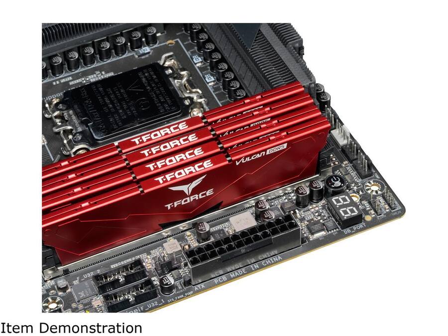 Team Group Team T Force Vulcan 32GB (2 x 16GB) 288 Pin PC RAM DDR5 Team Group Team T Force Vulcan 32GB (2 x 16GB) 288 Pin PC RAM DDR5