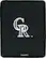 Front Standard. Tribeca - Colorado Rockies Silicone Shield for Apple® iPad® - Black.