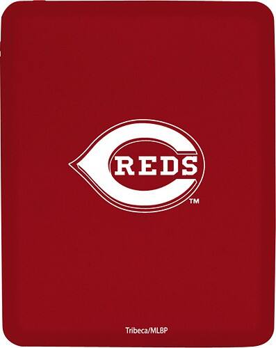 Front Standard. Tribeca - Cincinnati Reds Silicone Shield for Apple® iPad® - Red.