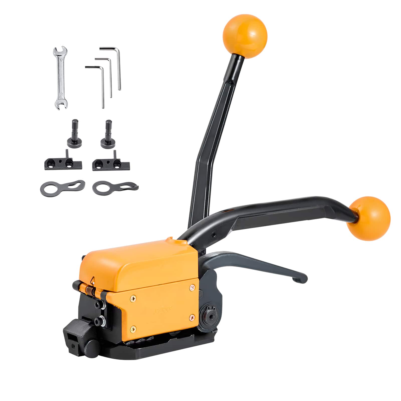 VEVOR - Banding Strapping Kit, Heavy Duty A3 Steel Banding Sealer Tool with Adjustable Width, Manual Metal Pallet Packaging - Yellow + Black price history on PriceWatchPro