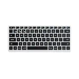 Satechi - Slim X1 Bluetooth Backlit Keyboard - Illuminated Keys & Multi-Device Sync for Mac - Silver